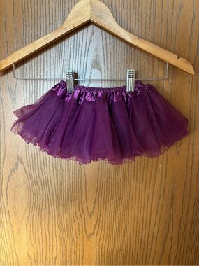 Plum Purple Tulle Mini Tutu Skirt